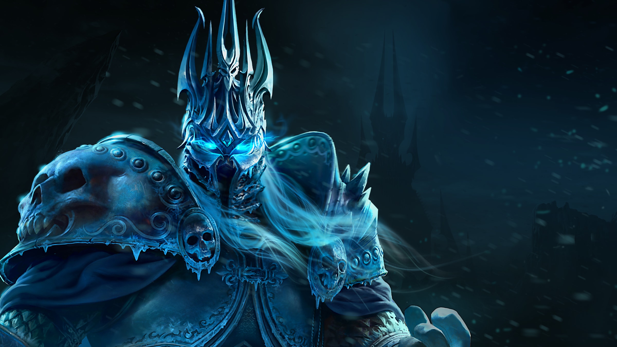 The Lich King with Frostmourne in World of Warcraft: Wrath of the Lich King